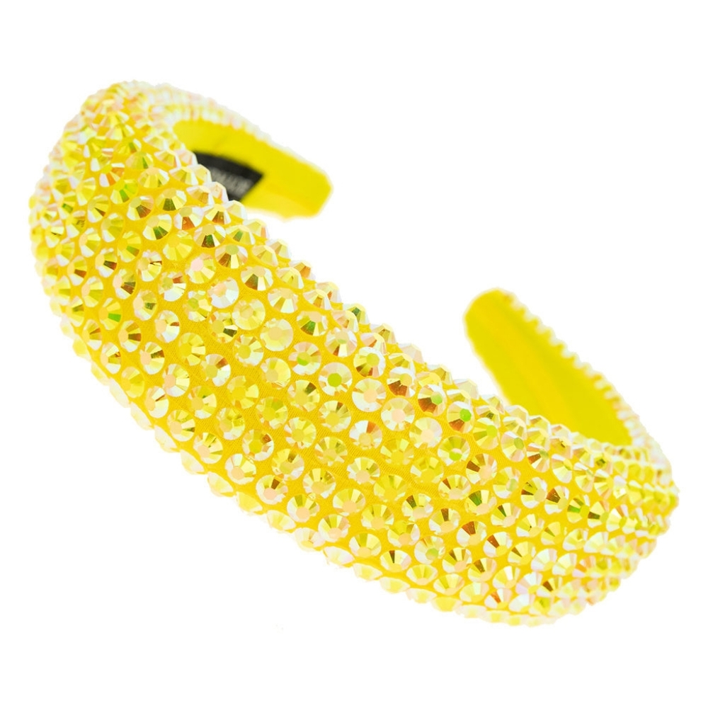Yellow Rhinestone Headband
